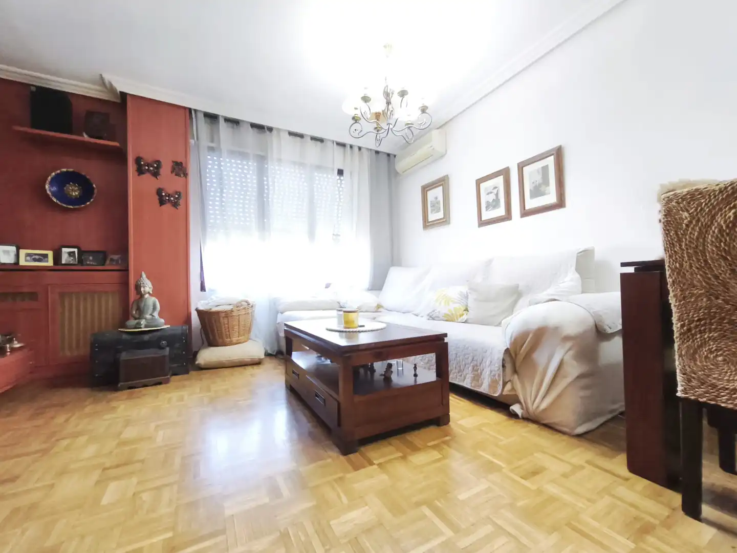 Sala d'estar de Pis en venda en Leganés amb Aire condicionat, Calefacció i Jardí privat