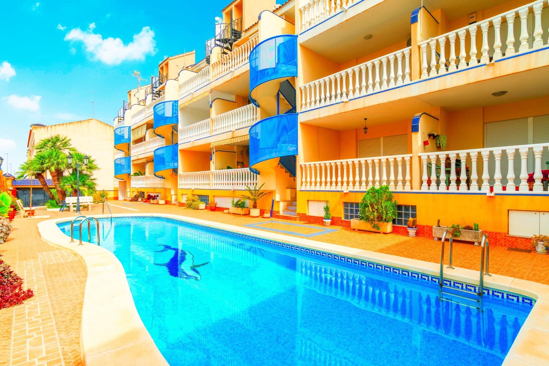 Swimming pool of Flat for sale in Algorfa  with Air Conditioner, Terrace and Storage room