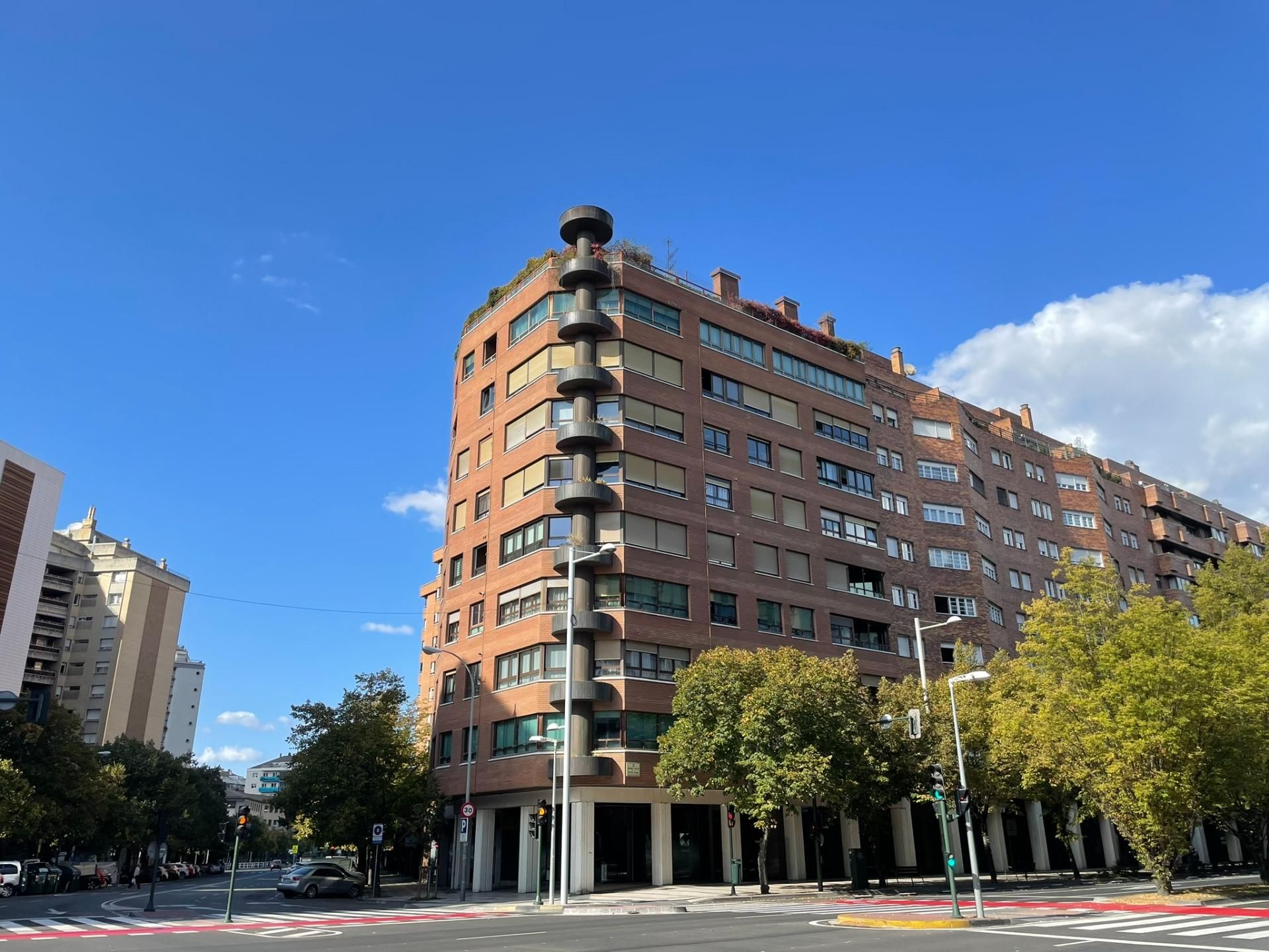 Exterior view of Flat for sale in  Pamplona / Iruña  with Heating, Parquet flooring and Storage room