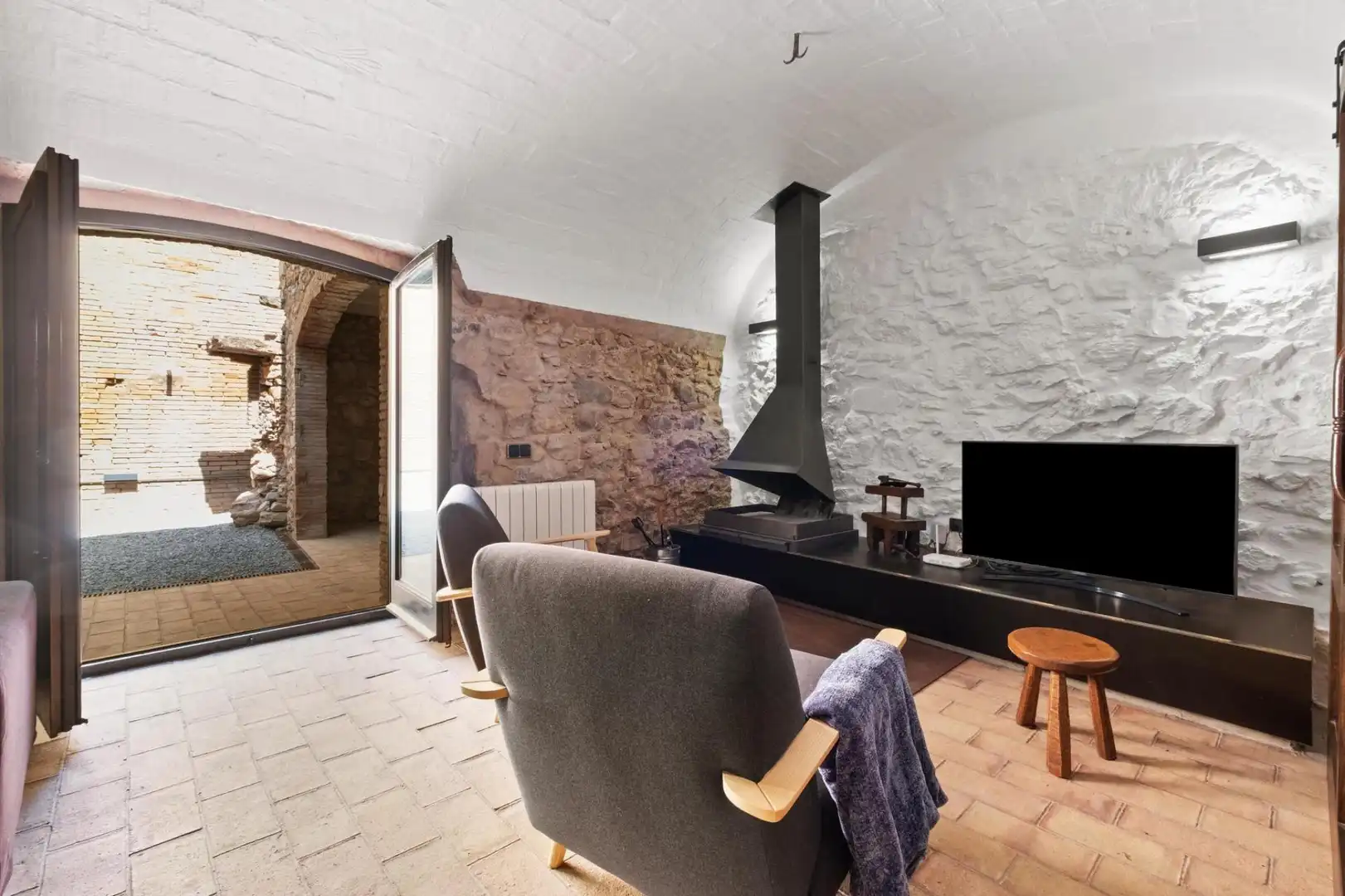 Sala d'estar de Casa o xalet en venda en Terrades amb Terrassa