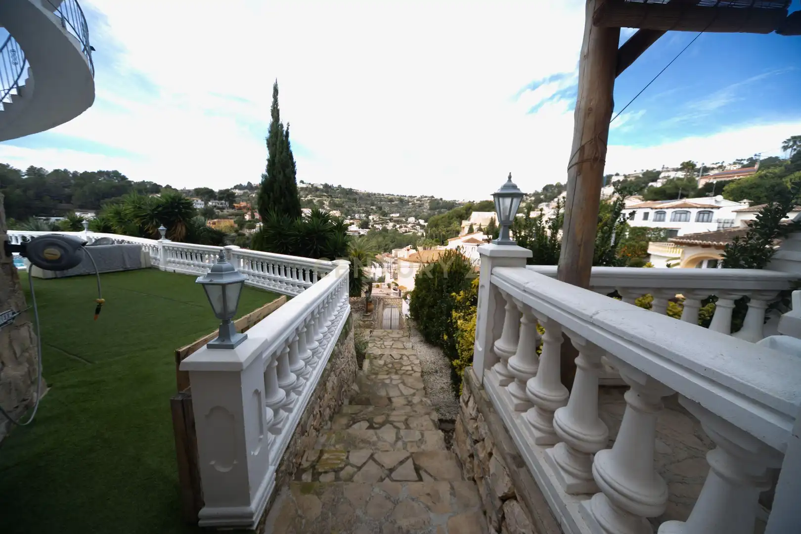 Vista exterior de Apartamento de alquiler en Benissa con Aire acondicionado, Trastero y Piscina