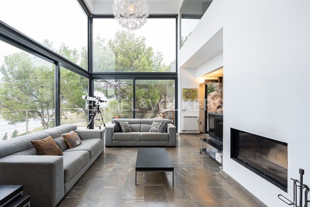 Living room of House or chalet to rent in Cullera  with Air Conditioner, Heating and Private garden