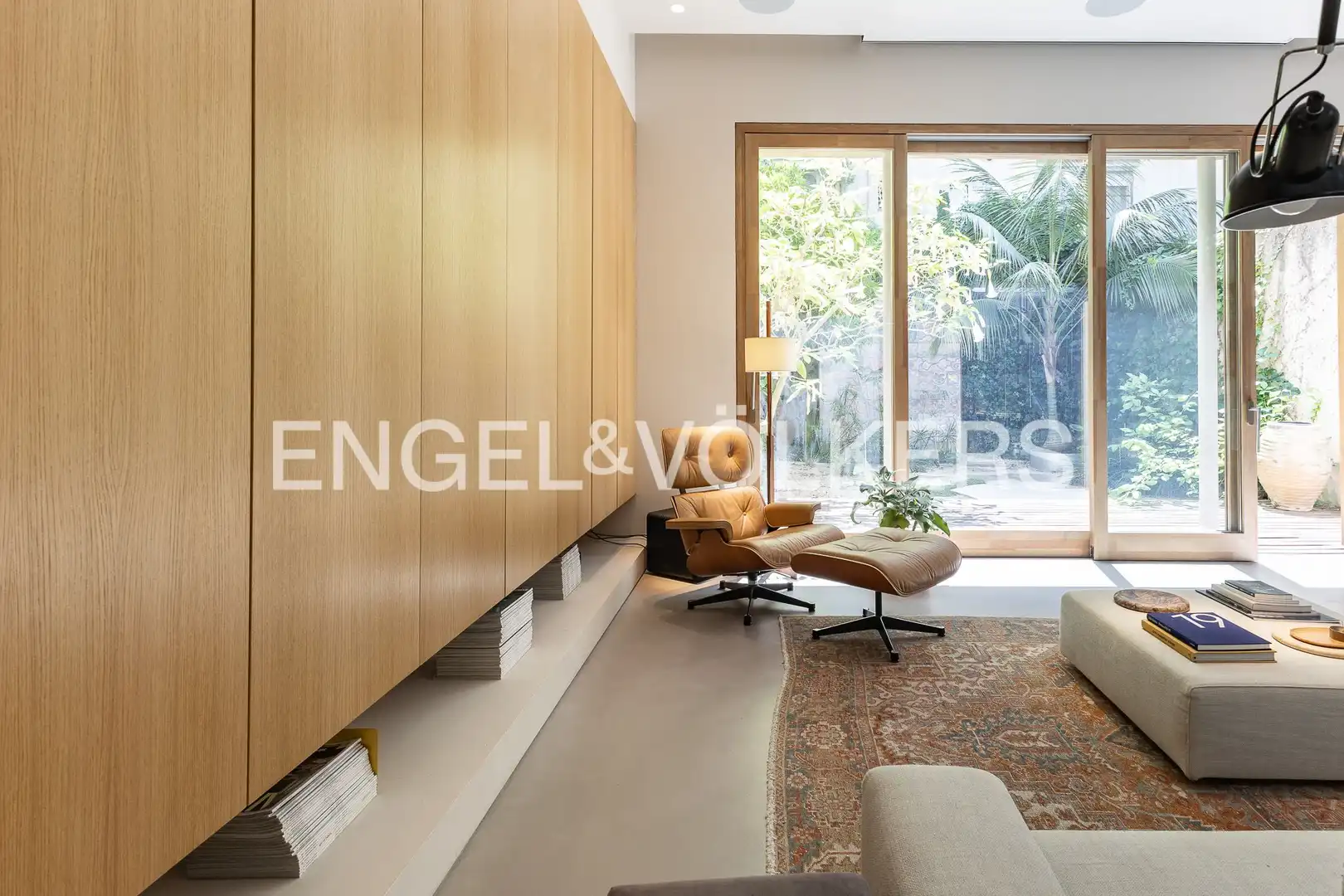 Living room of Houses for rent in Barcelona  with Air Conditioner, Heating and Private garden