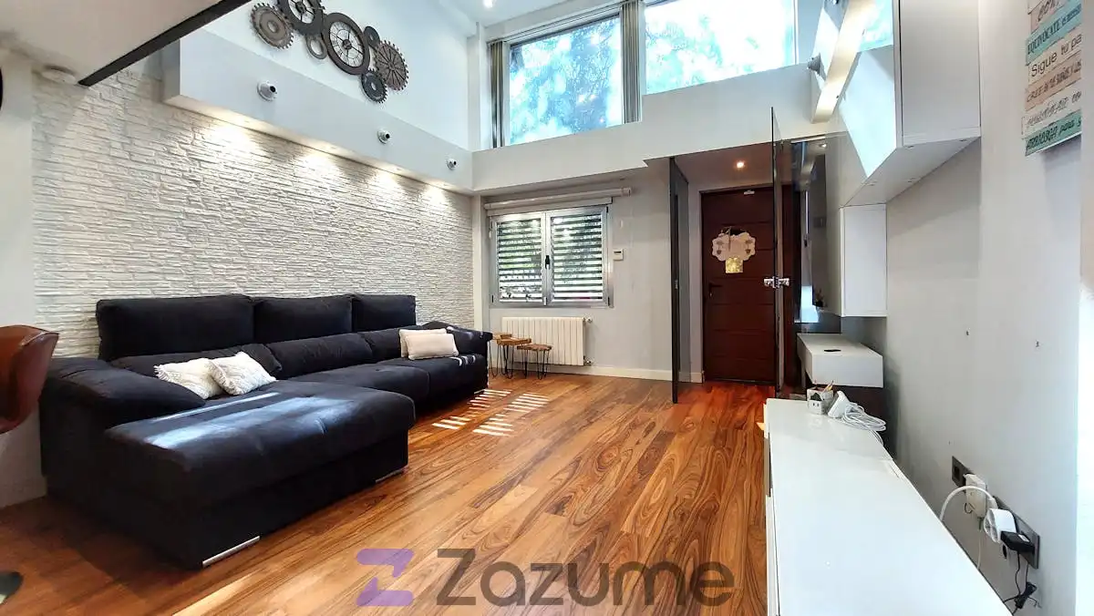 Sala de estar de Loft de alquiler en Madrid con Calefacción, Amueblado y Horno