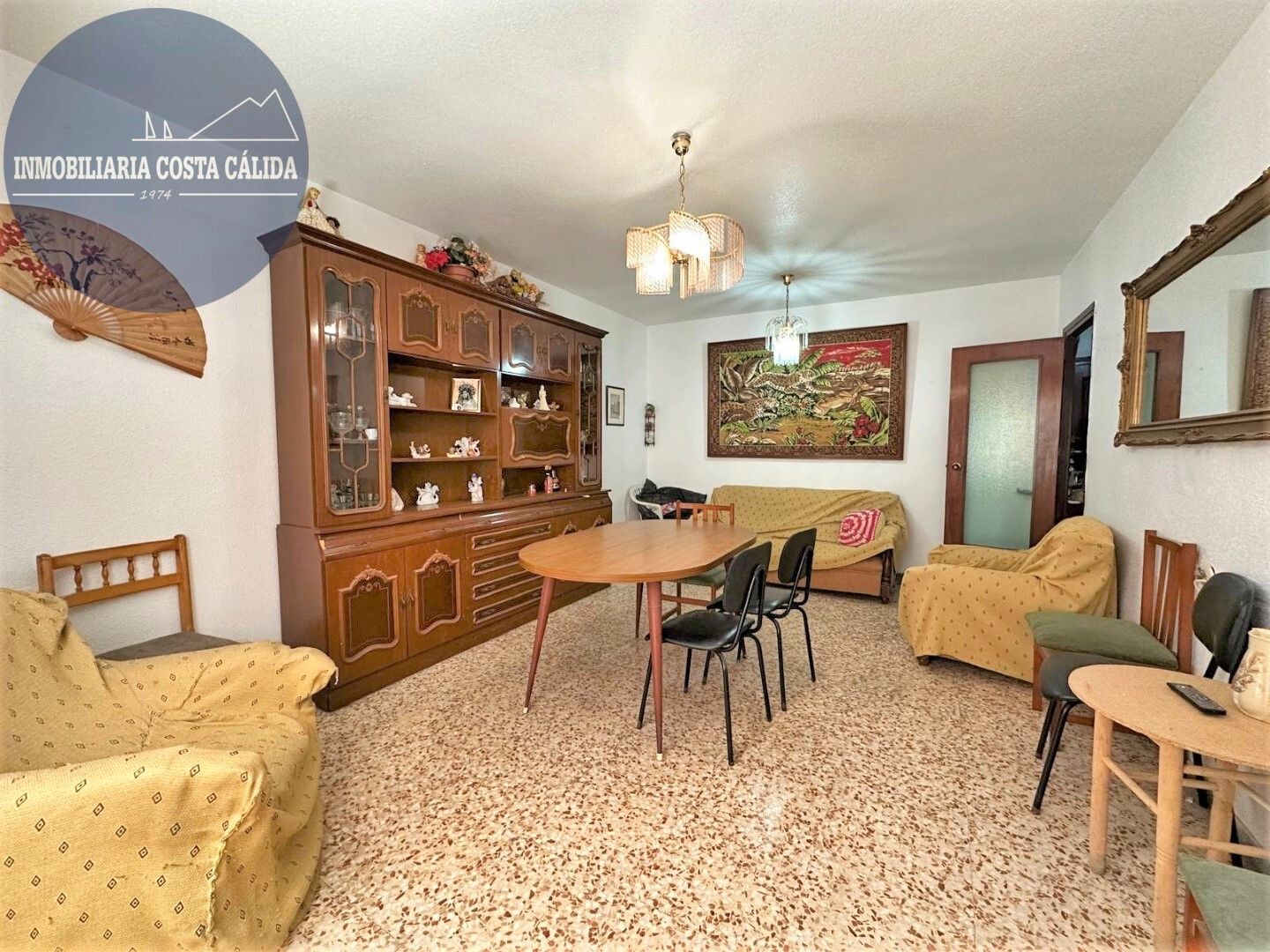 Living room of Flat for sale in Águilas  with Furnished and Oven