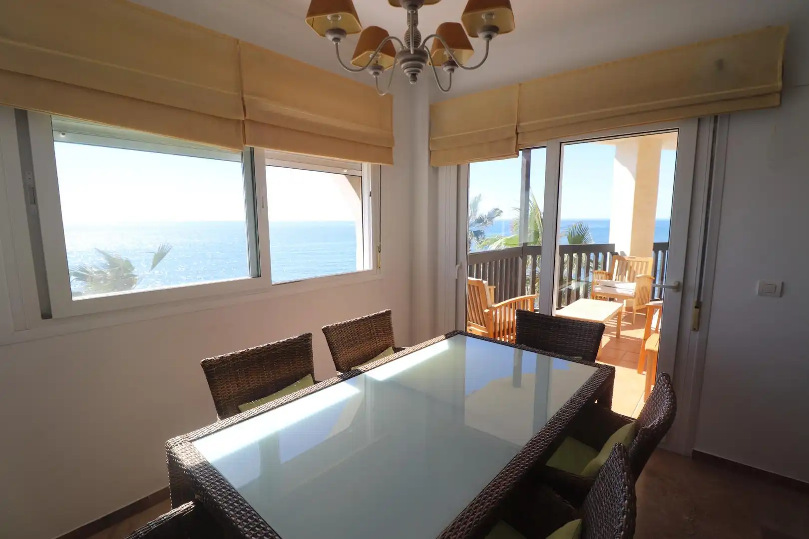 Esszimmer von Wohnungen zur Miete in Mijas mit Heizung, Privatgarten und Terrasse
