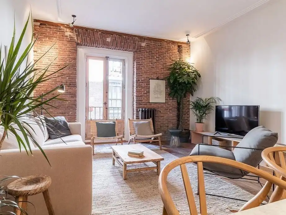 Living room of Apartments for rent in Badalona  with Parquet flooring, Storage room and Furnished