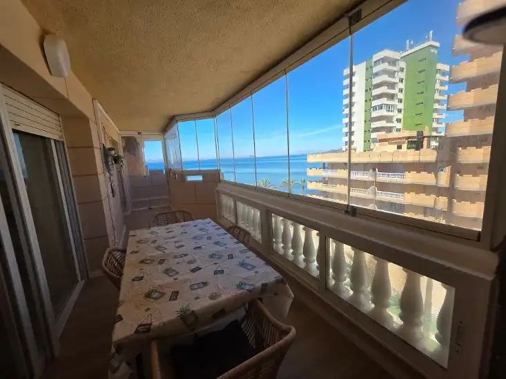Balcony of Flat for sale in La Manga del Mar Menor  with Furnished, Alarm and Community pool