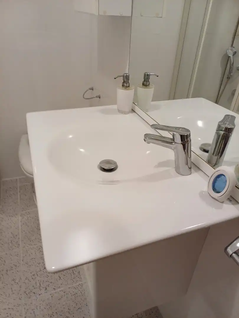 Badezimmer von Wohnung zur Miete in Burjassot mit Parkett, Terrasse und Ofen