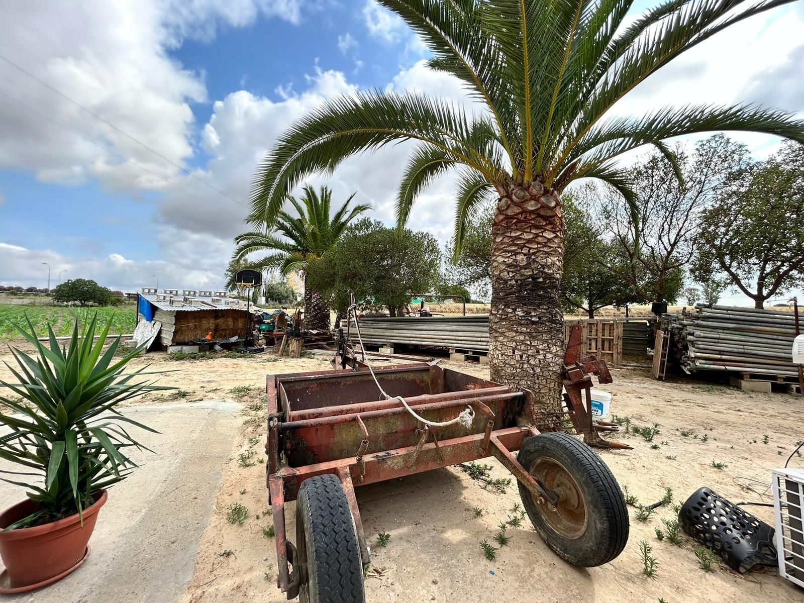 Vista exterior de Finca rústica en venda en Jerez de la Frontera amb Aire condicionat, Jardí privat i Terrassa