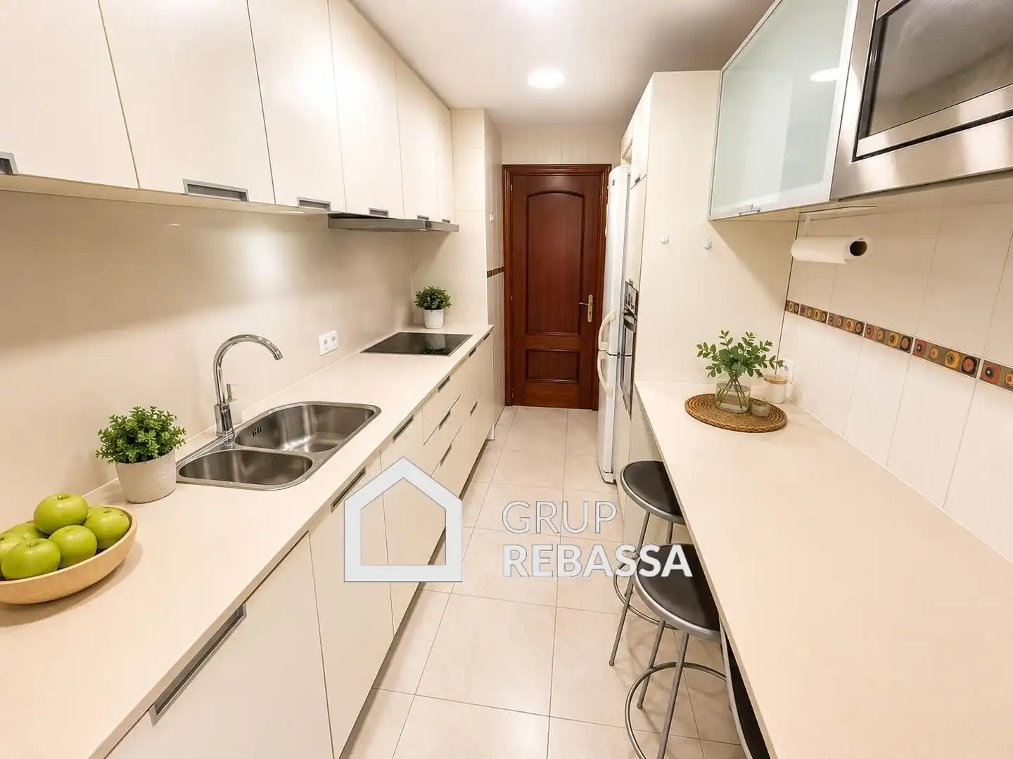 Küche von Wohnung zum Verkauf in  Palma de Mallorca mit Klimaanlage, Heizung und Terrasse