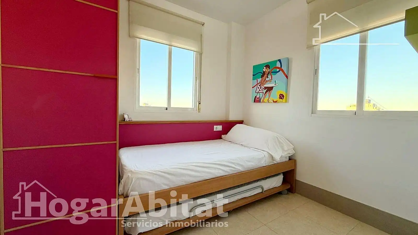Bedroom of Flat for sale in Piles  with Private garden, Terrace and Furnished