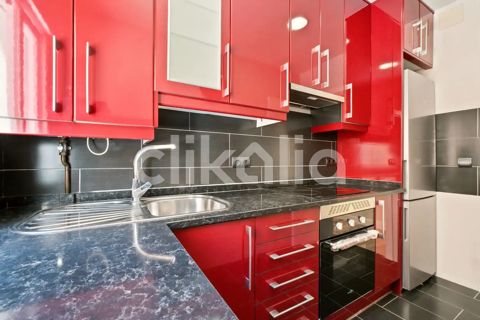 Cocina de Piso de alquiler en Madrid con Aire acondicionado, Calefacción y Terraza