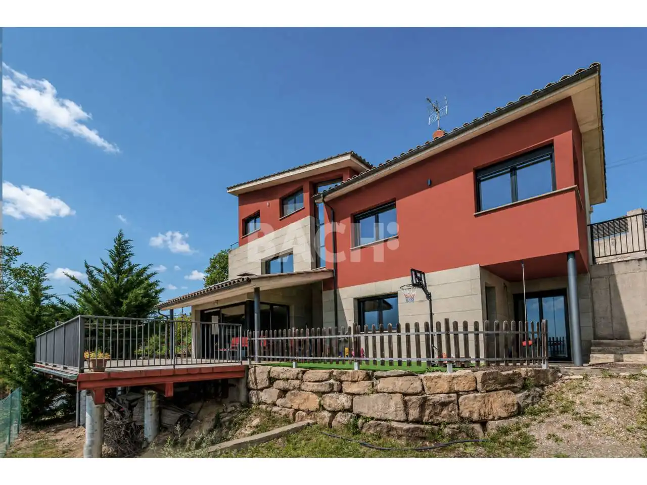 Vista exterior de Casa o chalet en venta en Gurb con Calefacción, Jardín privado y Terraza