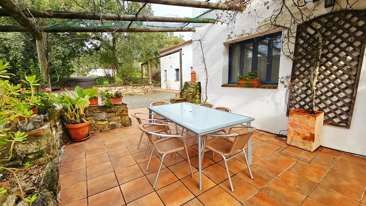 Terraza de Finca rústica en venta en Santa Ana la Real con Calefacción, Jardín privado y Terraza