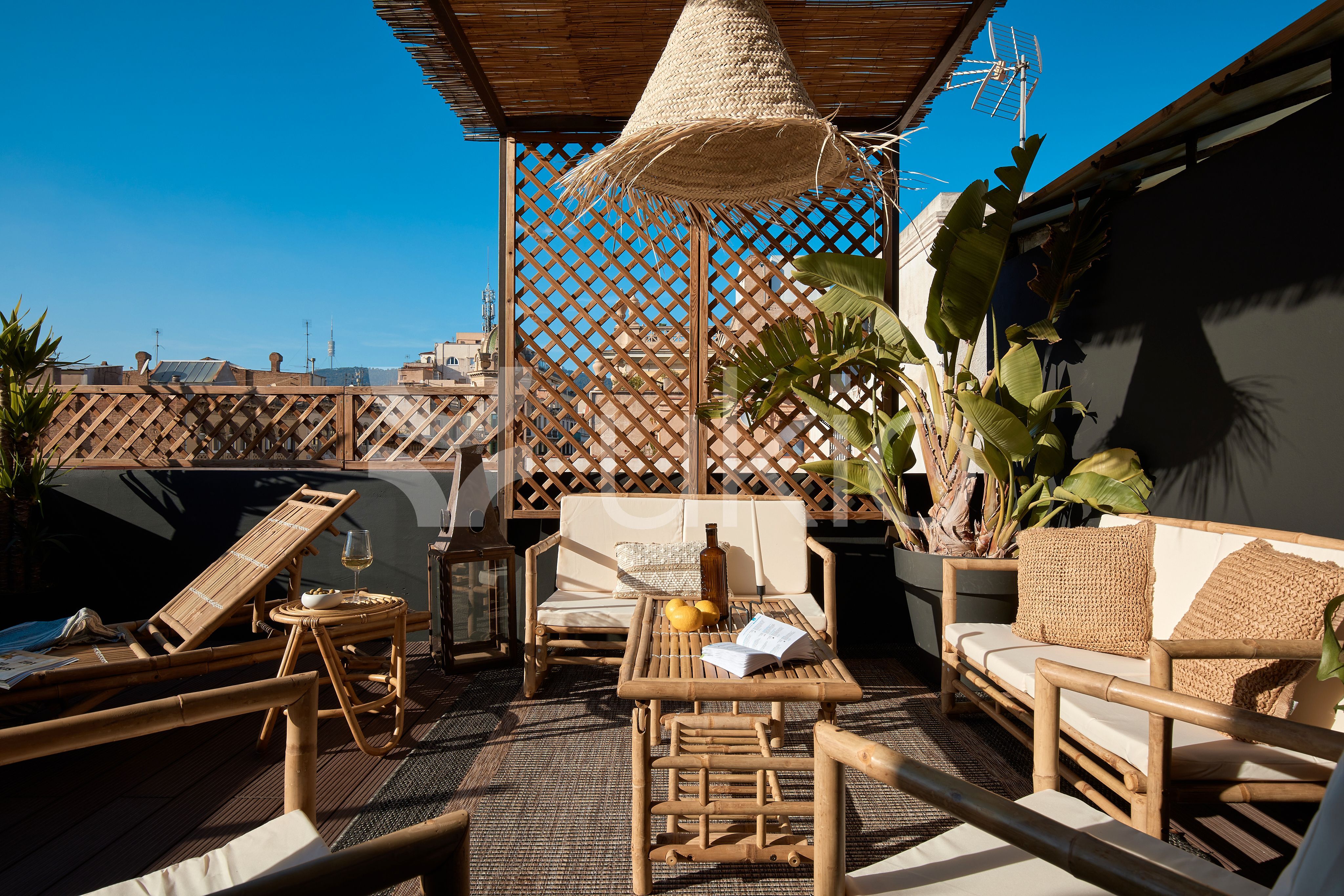 Terrace of Apartment to rent in  Barcelona Capital  with Air Conditioner, Heating and Terrace
