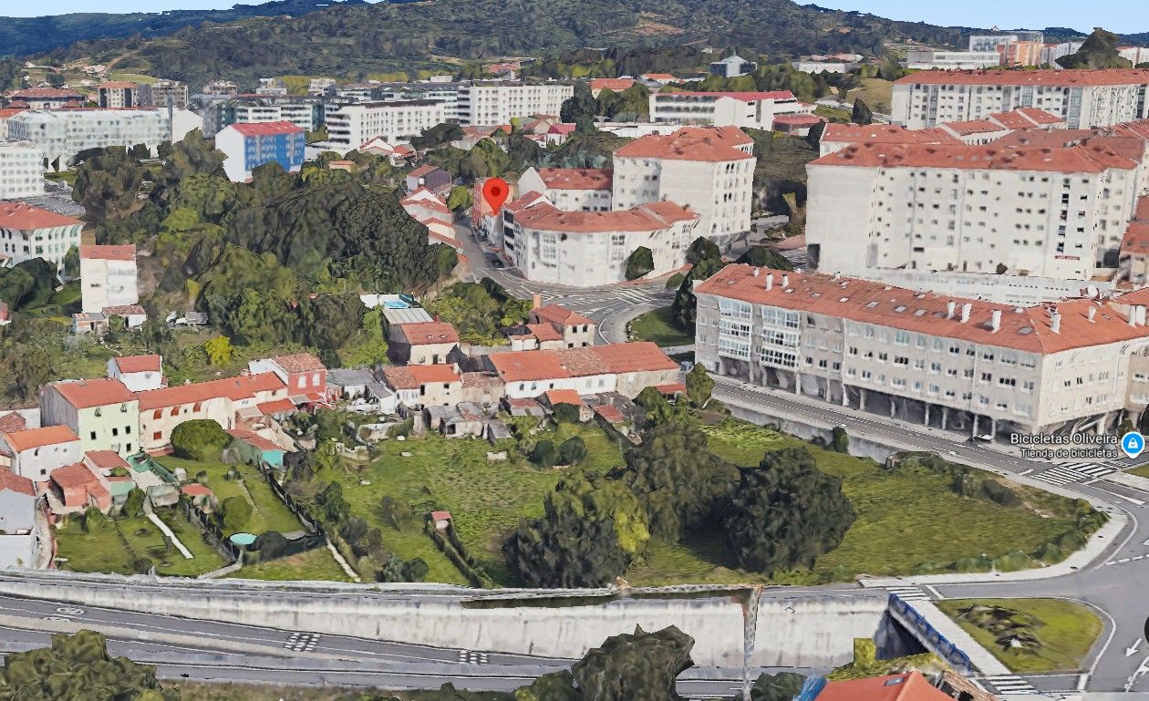 Exterior view of Single-family semi-detached for sale in Santiago de Compostela   with Heating, Storage room and Furnished