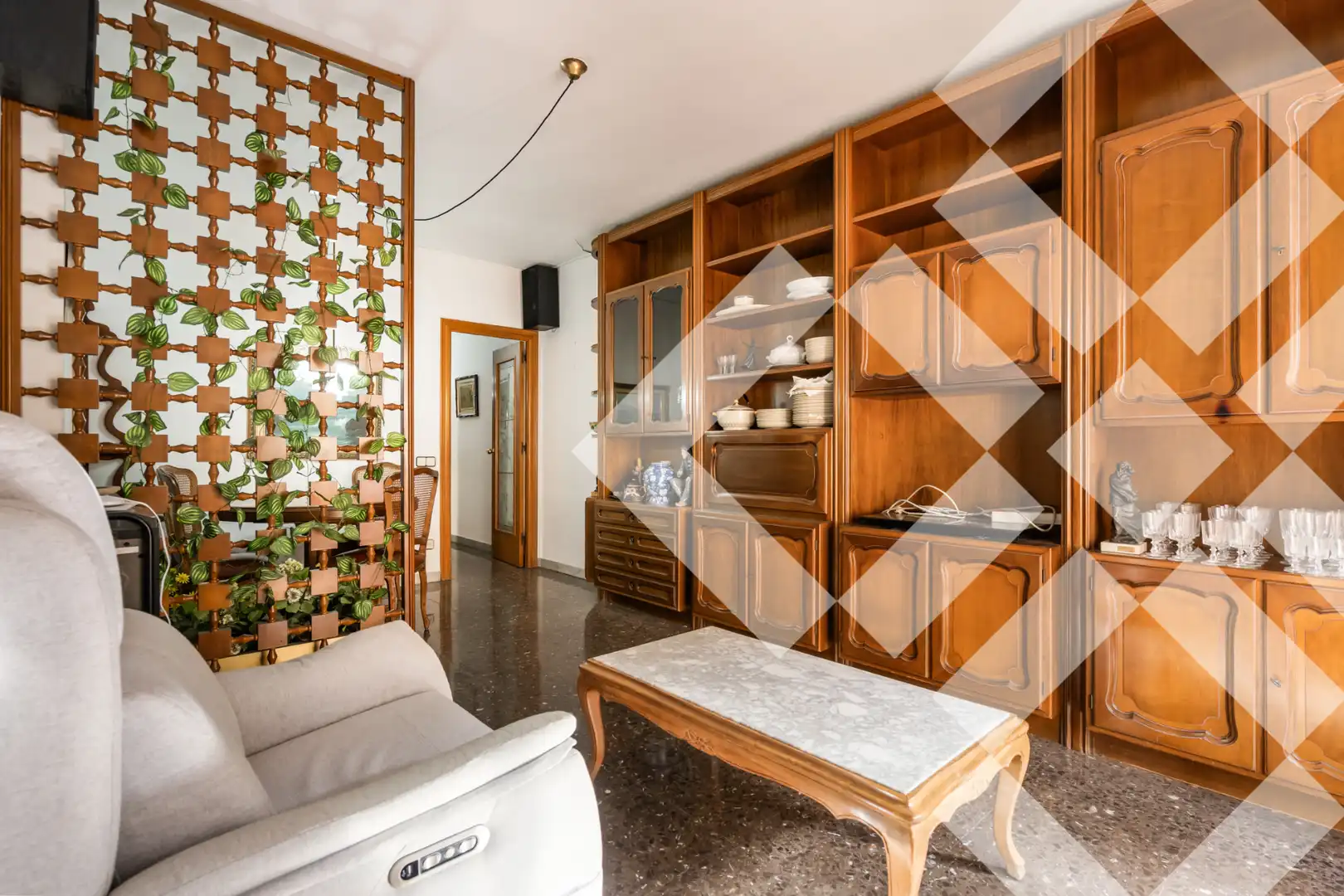 Living room of Flat for sale in Barcelona  with Air Conditioner, Terrace and Oven