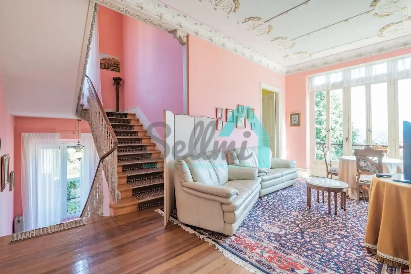 Living room of Houses for sale in Pravia  with Heating, Private garden and Parquet flooring