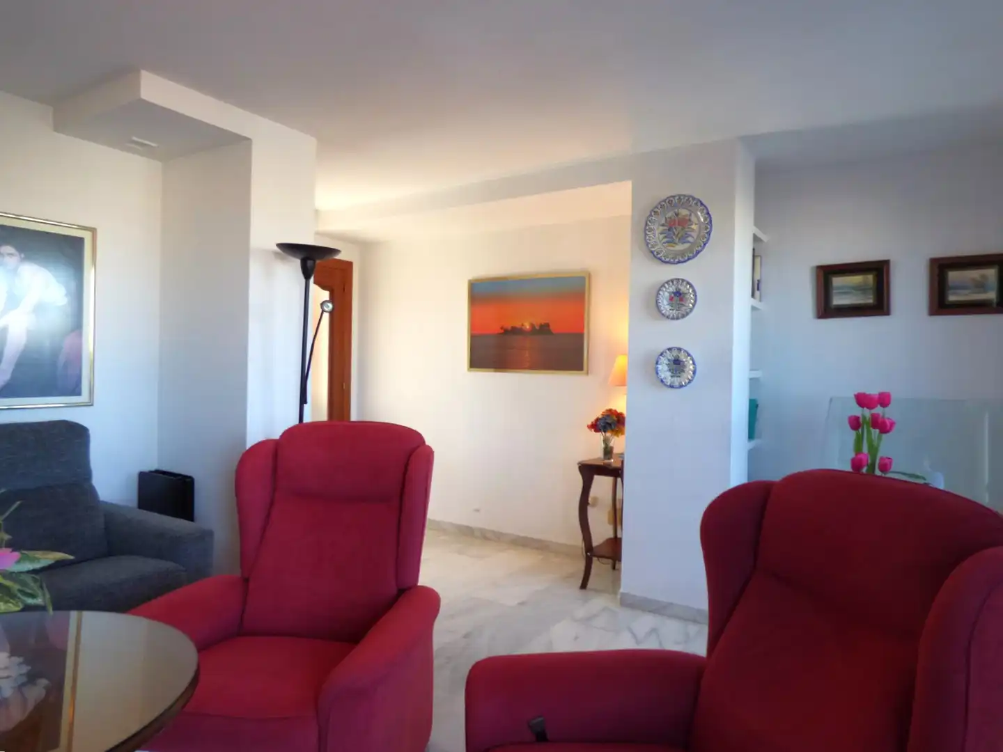 Wohnzimmer von Dachboden zum Verkauf in Cádiz mit Heizung und Terrasse