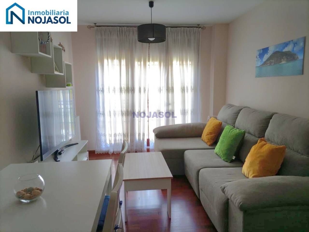 Living room of Flat for sale in Meruelo  with Heating, Parquet flooring and Furnished