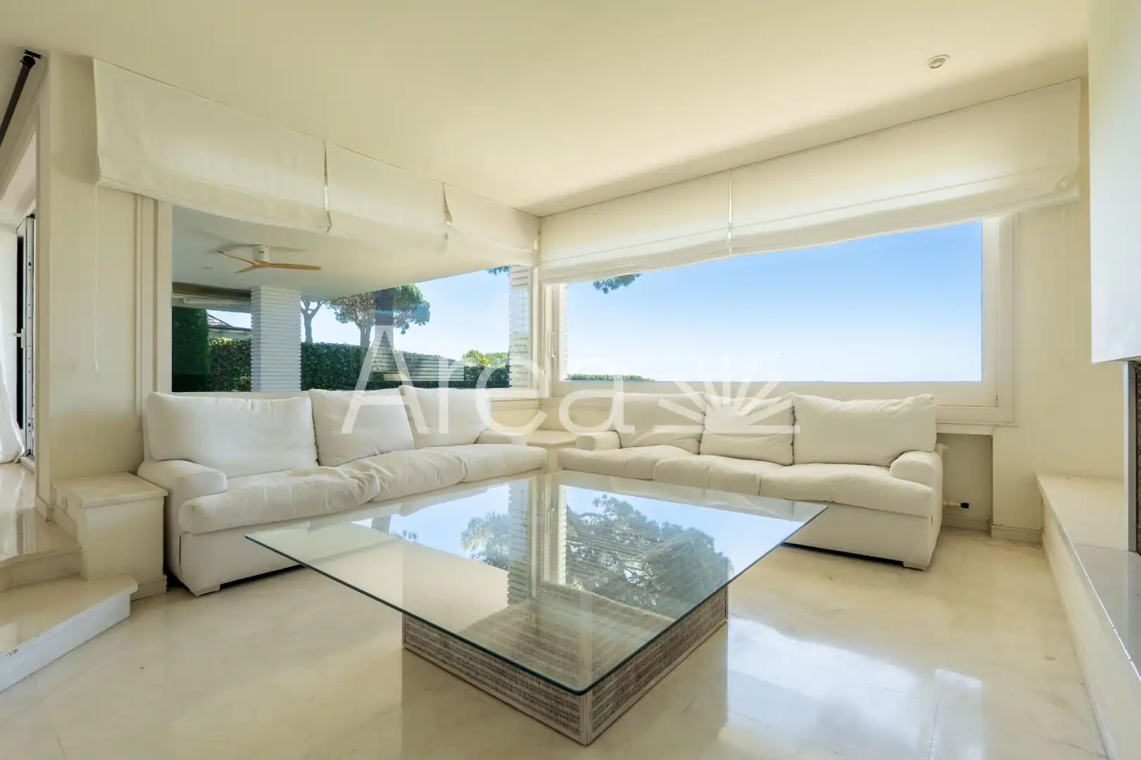 Living room of Houses for rent in Sant Andreu de Llavaneres  with Air Conditioner, Heating and Private garden