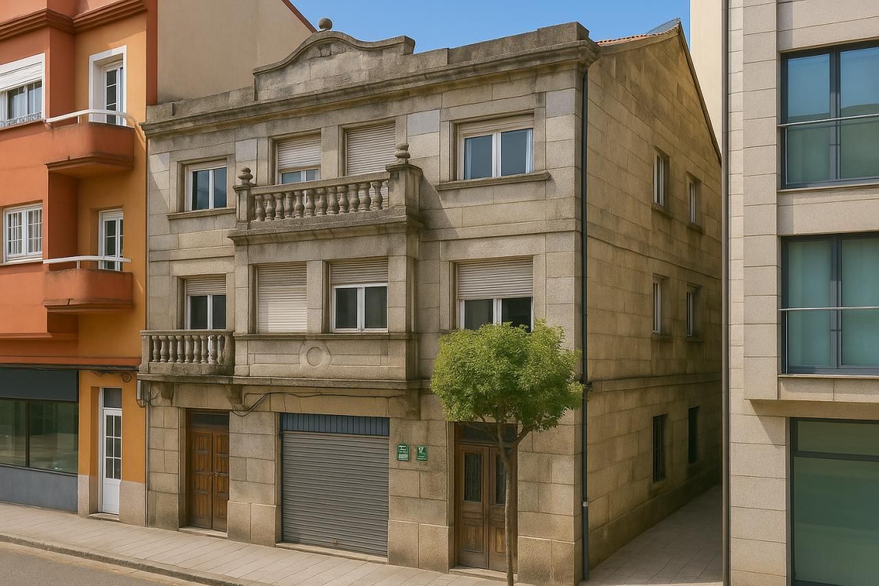 Vista exterior de Edifici en venda en Vigo 