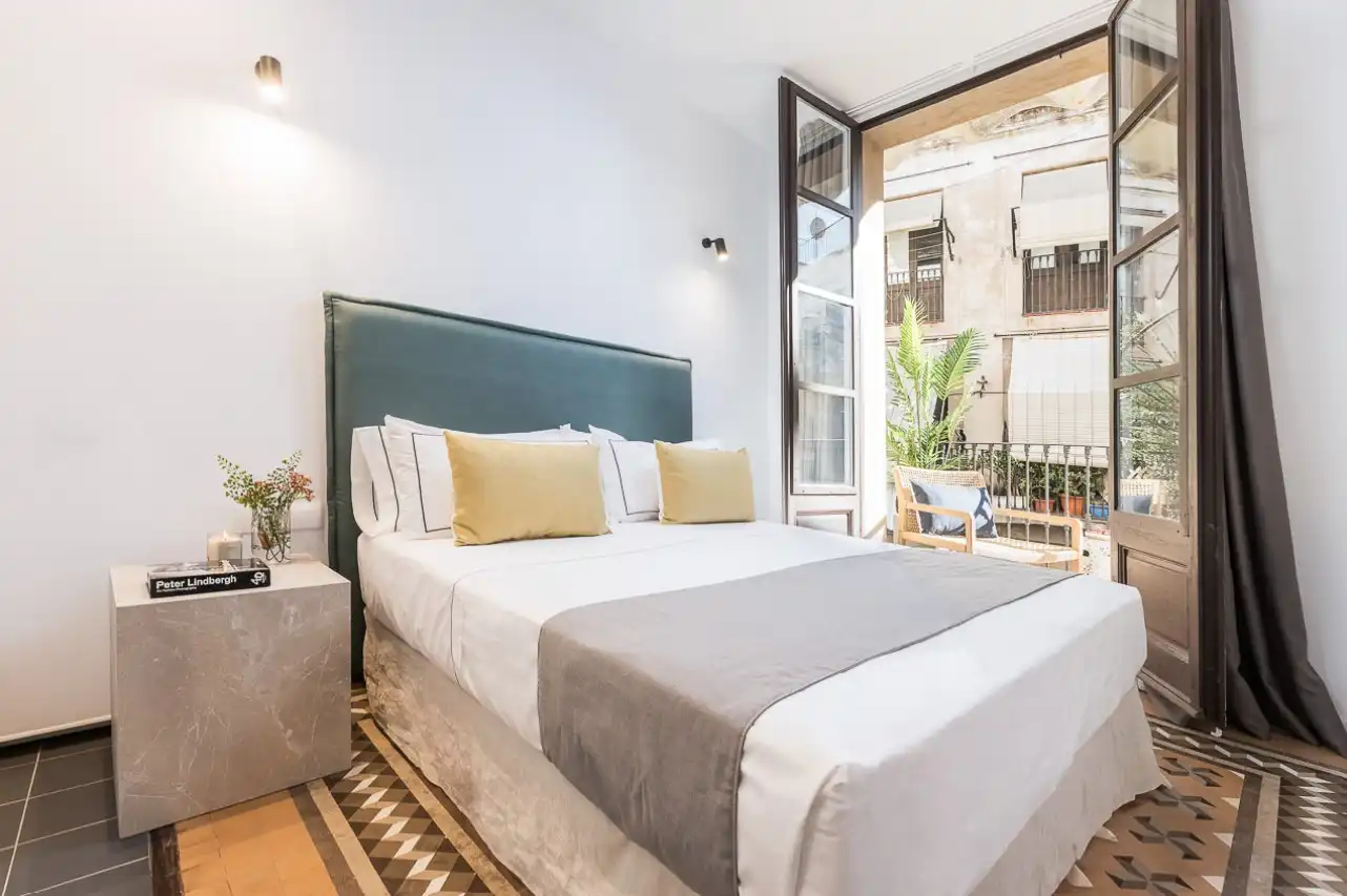 Bedroom of Apartments for rent in Barcelona  with Air Conditioner, Heating and Furnished