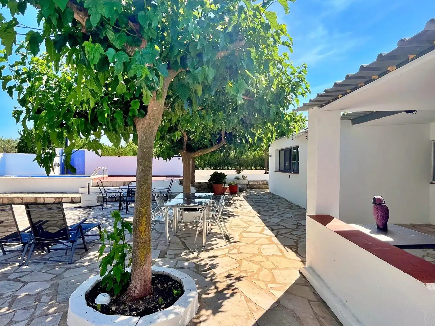 Terraza de Casa o chalet en venta en La Sénia con Piscina