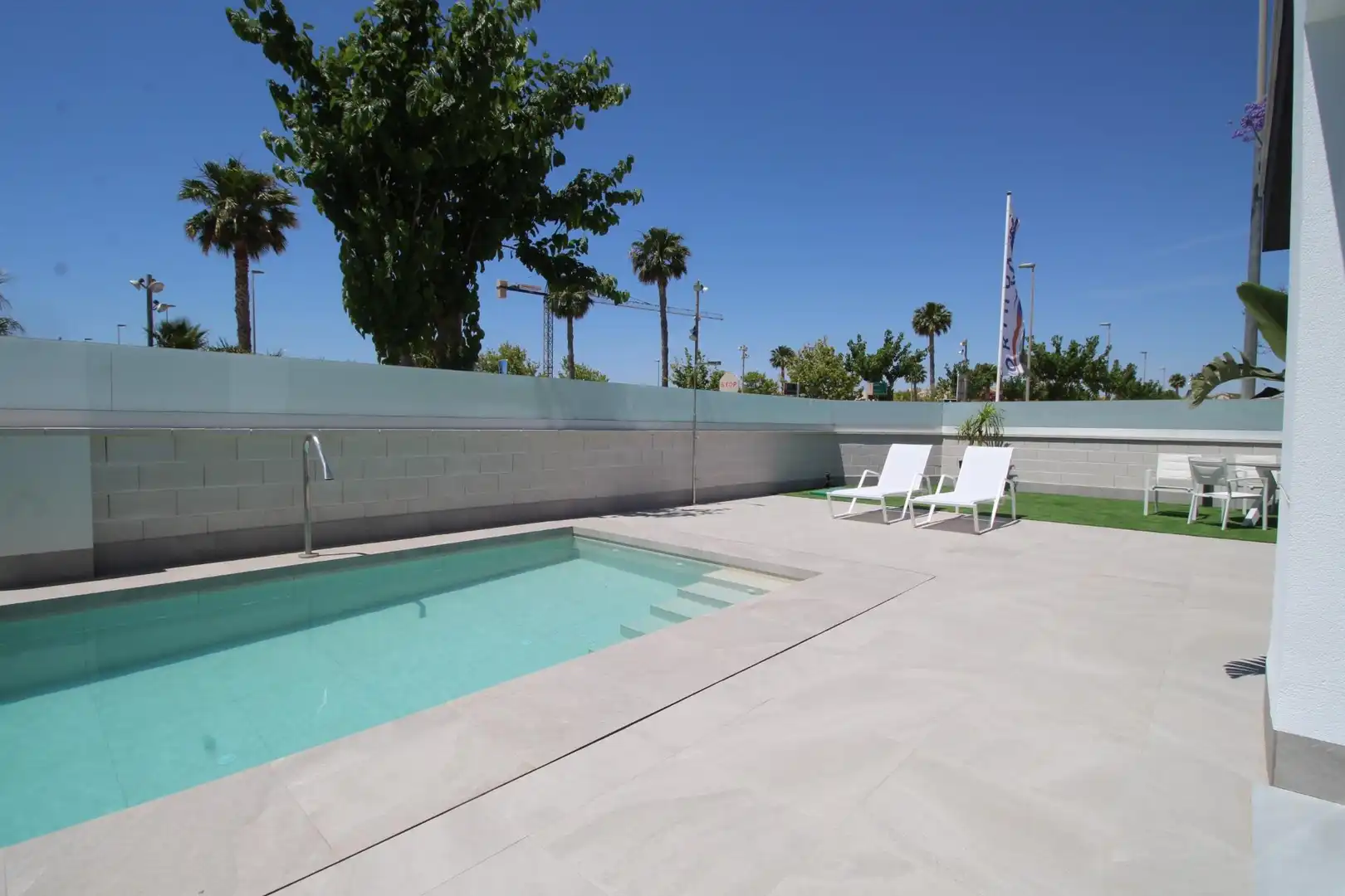 Piscina de Casa adosada en venta en Pilar de la Horadada con Jardín privado, Piscina y Amueblado