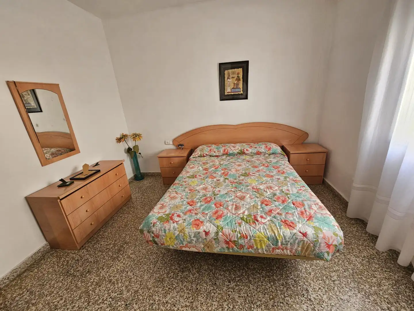 Dormitori de Casa adosada en venda en Sueca amb Aire condicionat, Terrassa i Moblat