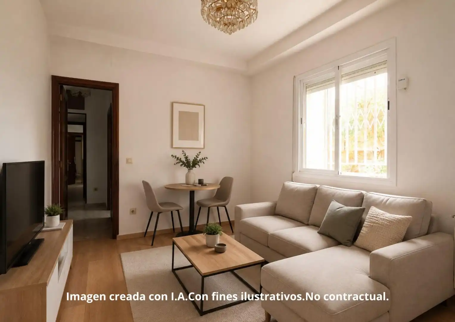 Sala d'estar de Pis en venda en Madrid amb Aire condicionat, Calefacció i Jardí privat