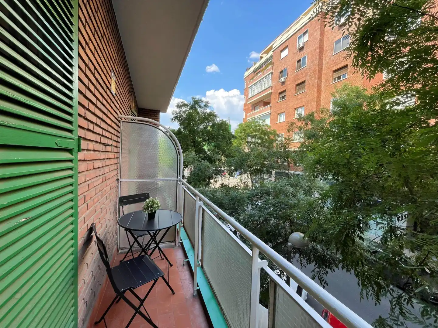Balcony of Flat for rent in Madrid  with Air Conditioner, Heating and Parquet flooring