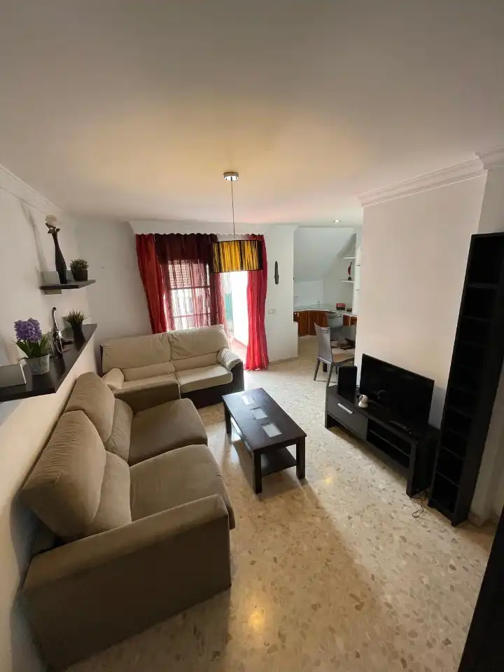 Wohnzimmer von Dachboden zum Verkauf in Vélez-Málaga mit Klimaanlage, Heizung und Terrasse