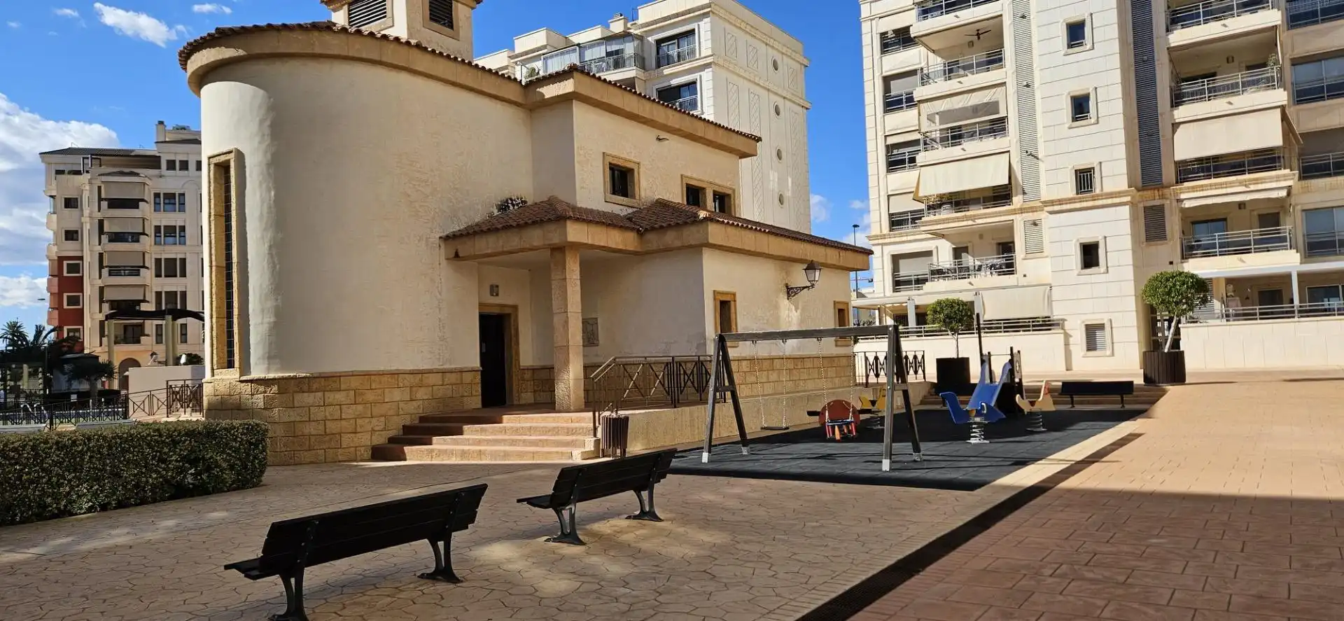 Exterior view of Flat for sale in Elche / Elx  with Air Conditioner, Heating and Private garden