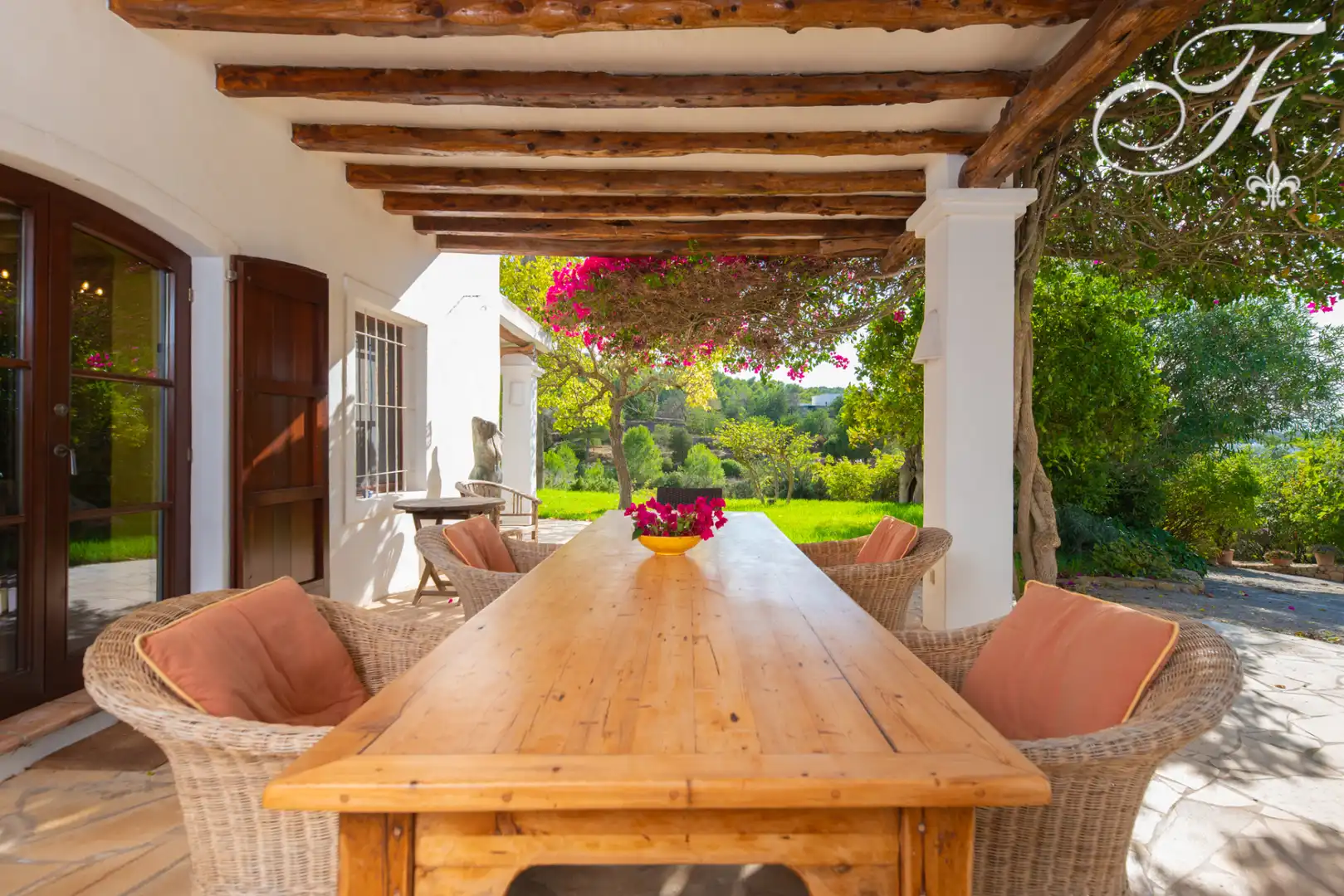 Terrassa de Finca rústica en venda en Sant Antoni de Portmany amb Calefacció, Jardí privat i Terrassa