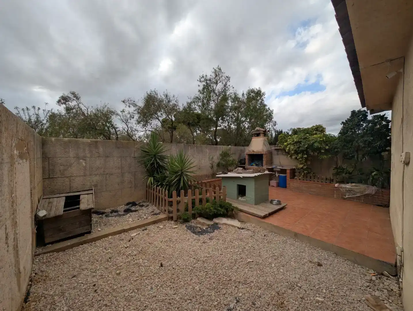 Jardí de Casa adosada en venda en Camarles amb Aire condicionat i Balcó