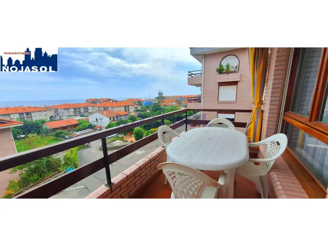 Terrassa de Apartament de lloguer en Noja amb Calefacció, Terrassa i Moblat