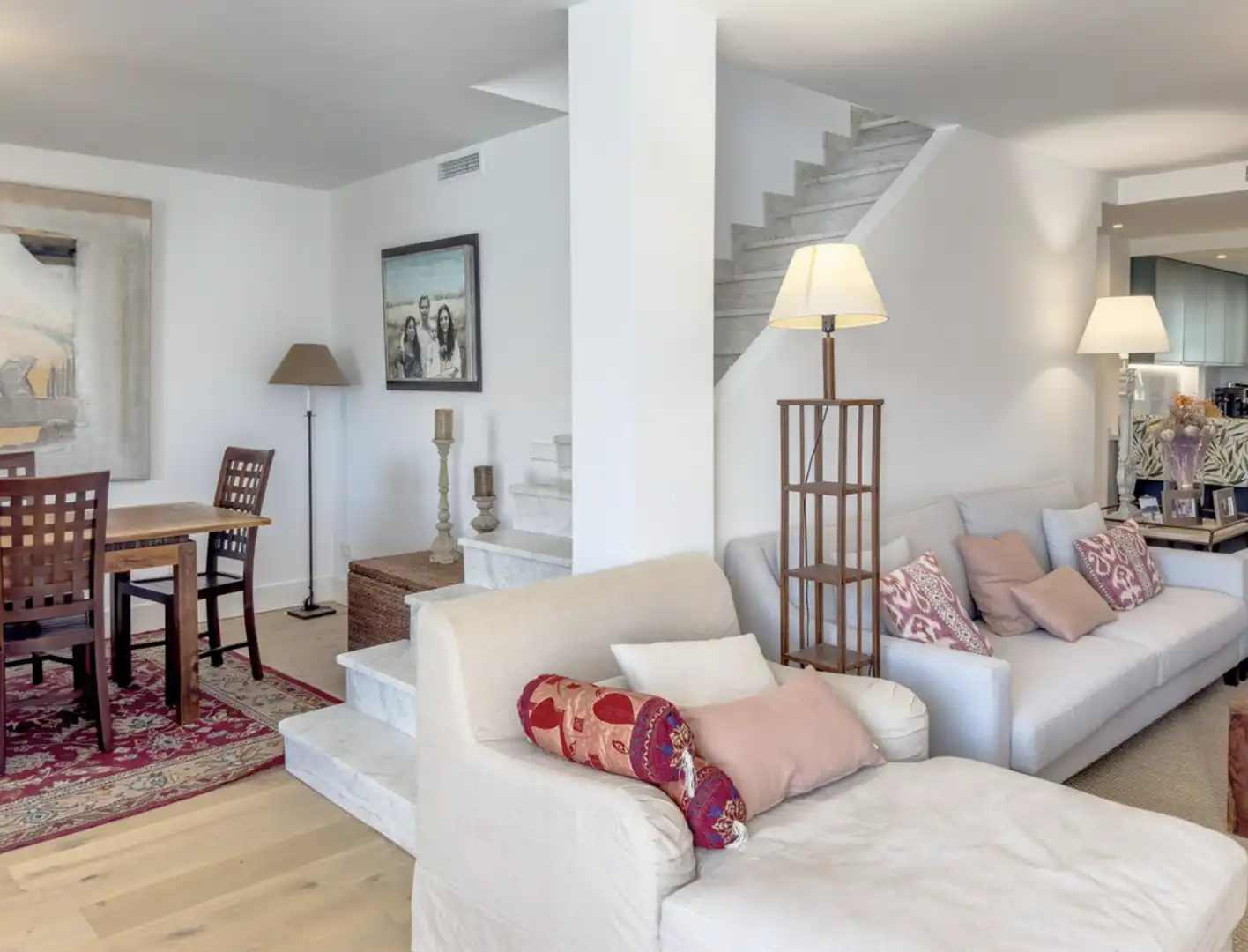 Wohnzimmer von Maisonette zum Verkauf in Marbella mit Klimaanlage, Heizung und Parkett