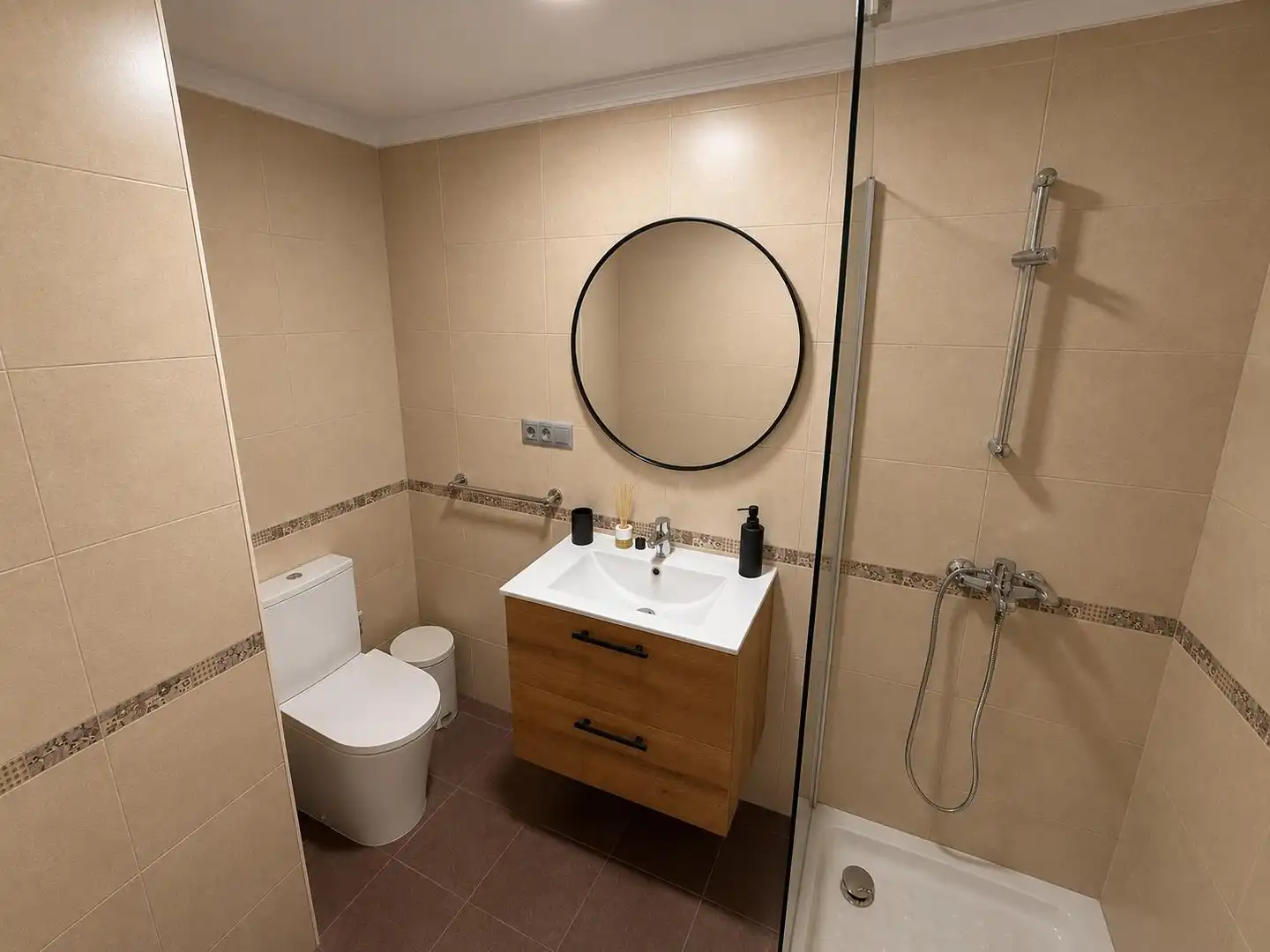 Bathroom of Flat for rent in Málaga  with Air Conditioner, Heating and Furnished