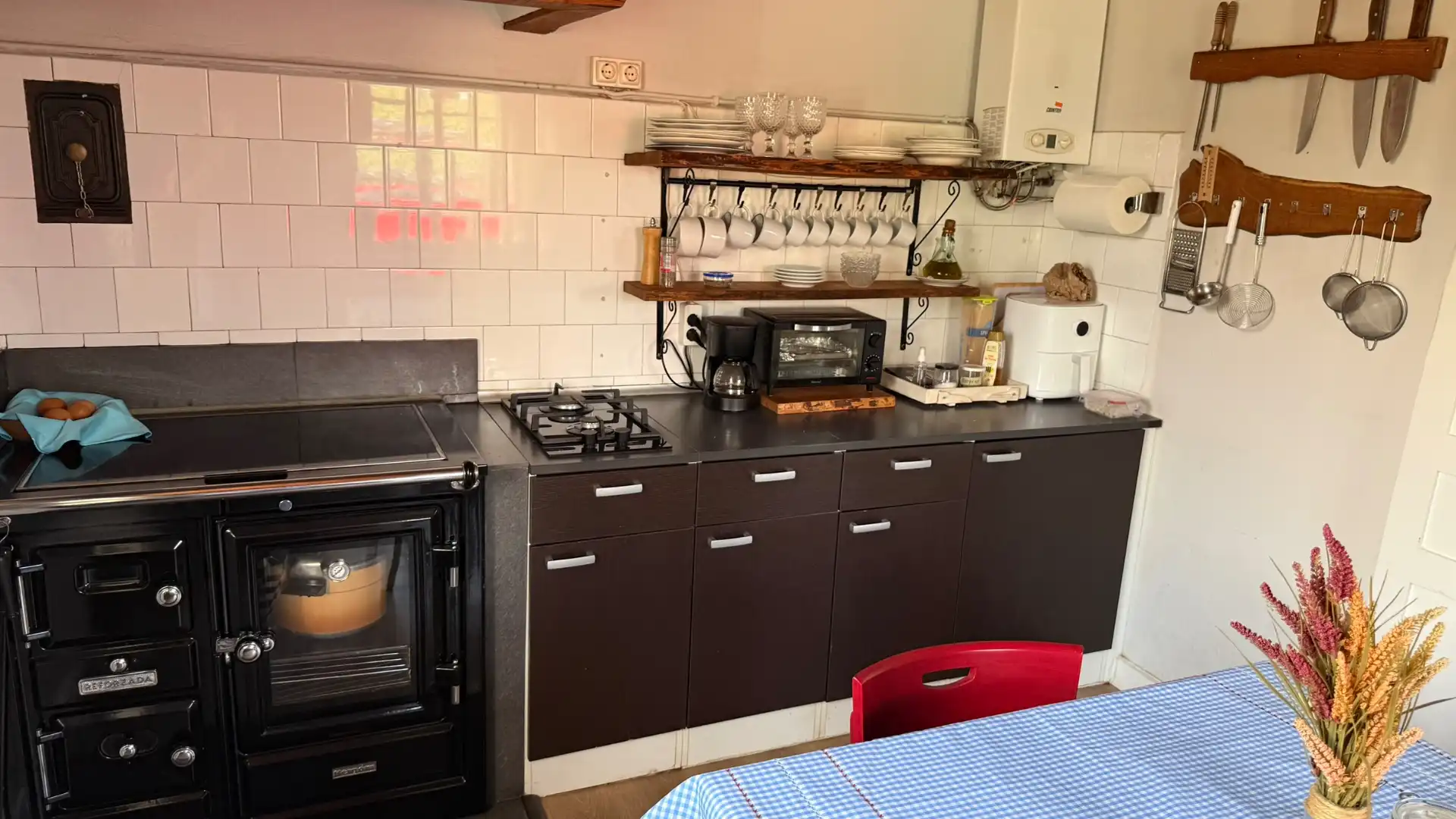 Cocina de Casa o chalet en venta en Cariño con Jardín privado, Amueblado y Horno