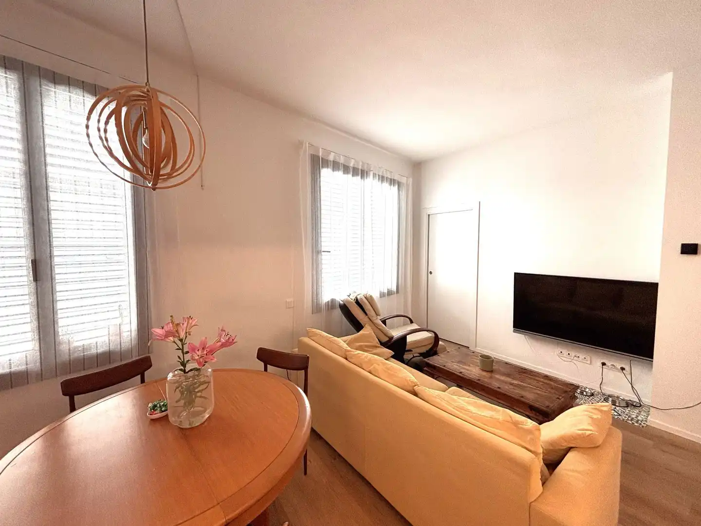 Living room of Flat for rent in Sant Pol de Mar  with Air Conditioner, Heating and Terrace