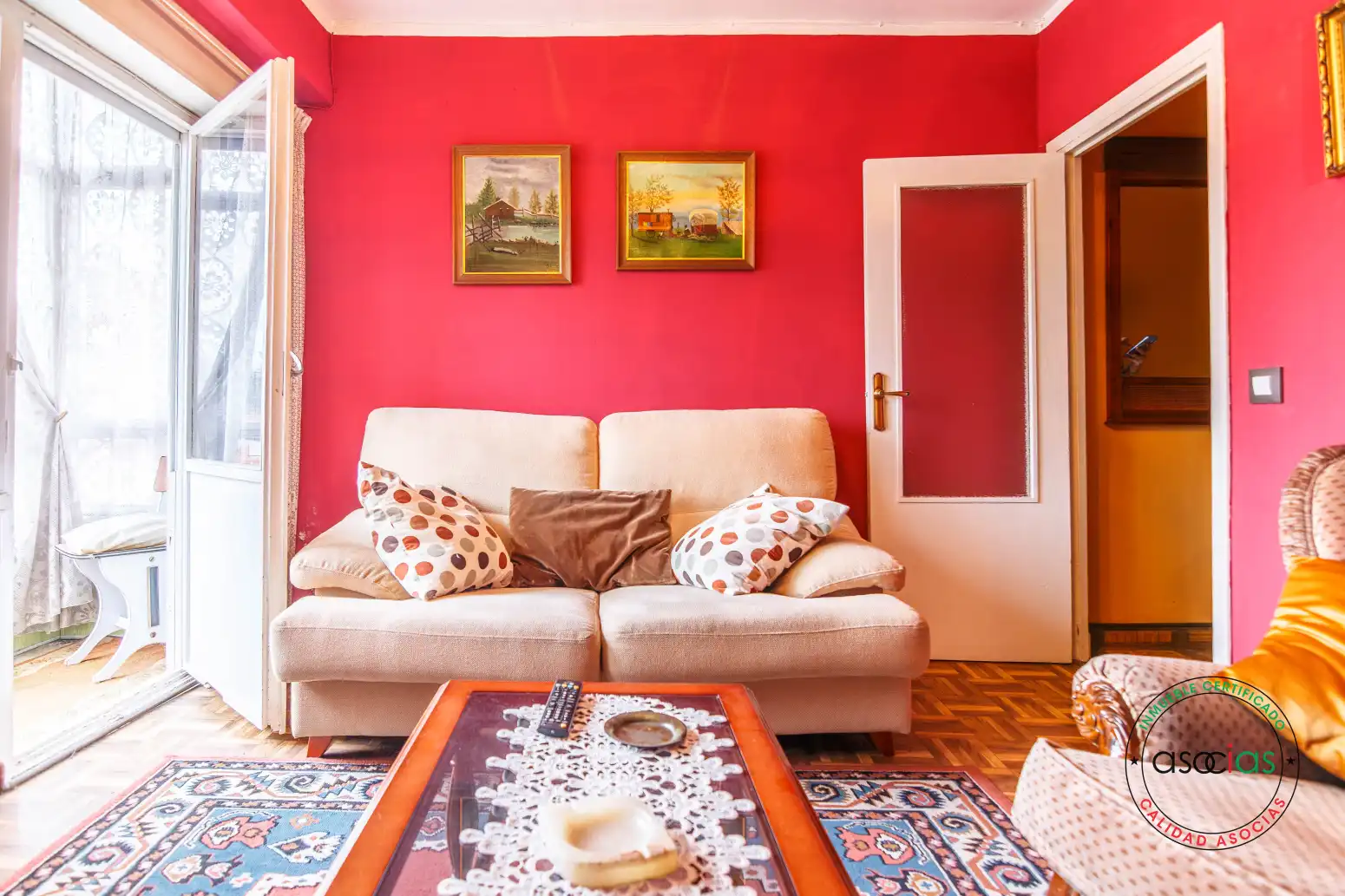 Living room of Flat for sale in Nava  with Heating and Balcony
