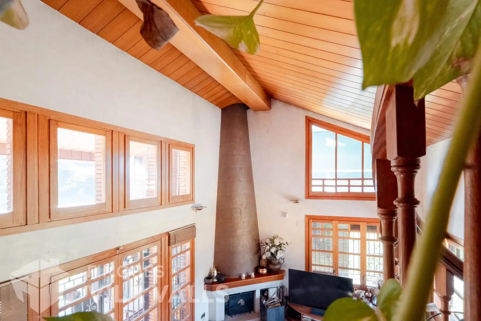 Sala de estar de Casa o chalet en venta en Caldes de Montbui con Aire acondicionado, Jardín privado y Terraza