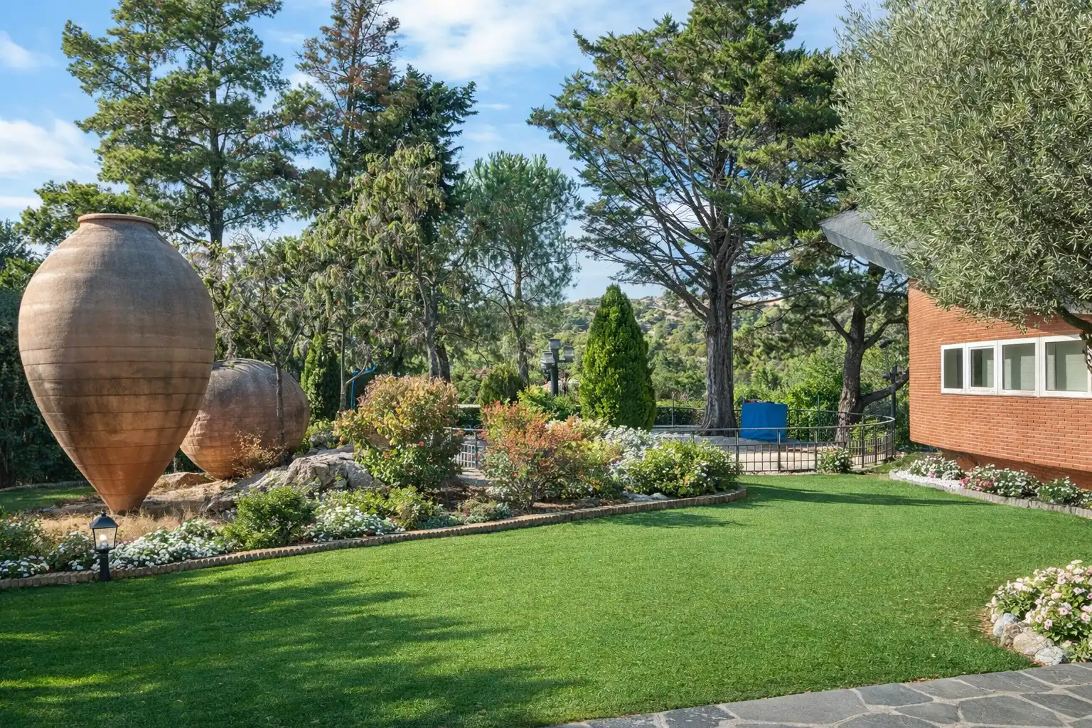 Jardí de Casa o xalet en venda en Hoyo de Manzanares amb Jardí privat, Terrassa i Piscina
