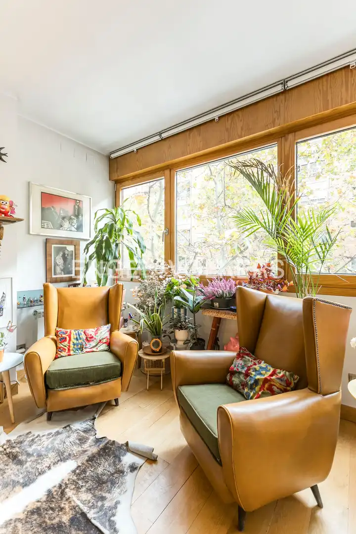 Living room of Flat for sale in  Madrid Capital  with Heating and Swimming Pool