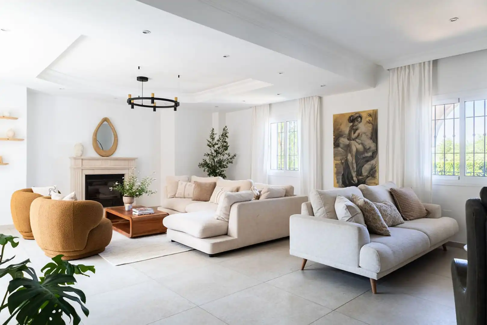 Sala d'estar de Casa o xalet en venda en Alhaurín de la Torre amb Terrassa