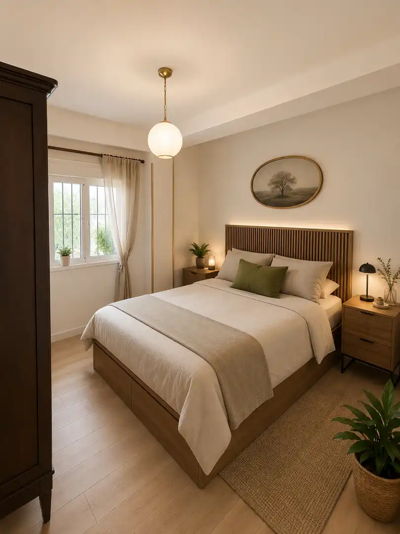 Bedroom of Flat for sale in Málaga