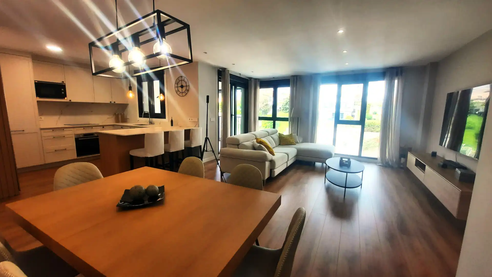 Wohnzimmer von Maisonette zum Verkauf in Vigo  mit Klimaanlage, Heizung und Privatgarten