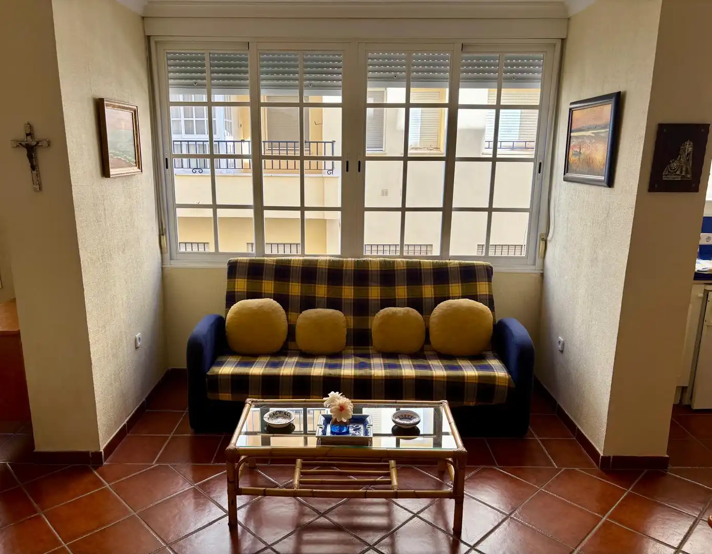 Wohnzimmer von Wohnung zur Miete in Sanlúcar de Barrameda mit Klimaanlage, Heizung und Möbliert